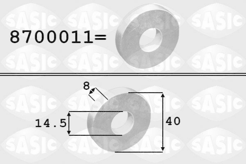 SASIC Washer, crankshaft pulley