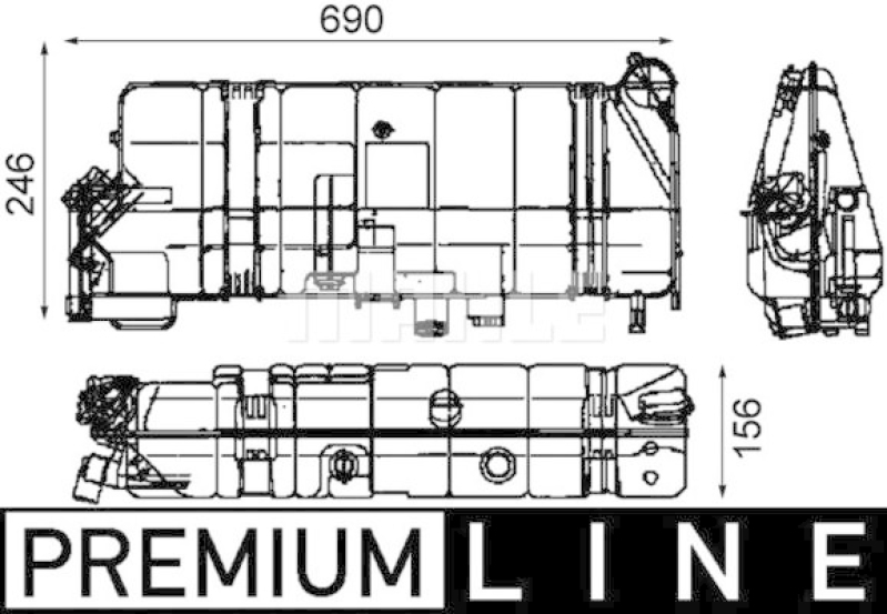 MAHLE Ausgleichsbehälter, Kühlmittel BEHR *** PREMIUM LINE ***