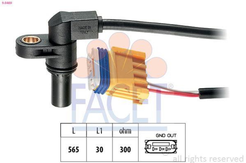 FACET RPM Sensor, automatic transmission Made in Italy - OE Equivalent