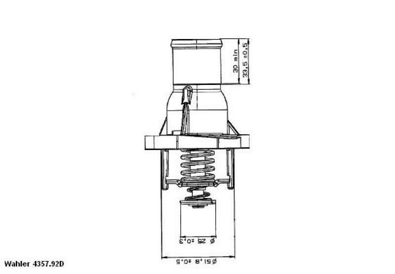 WAHLER Thermostat für Kühlmittel / Kühlerthermostat