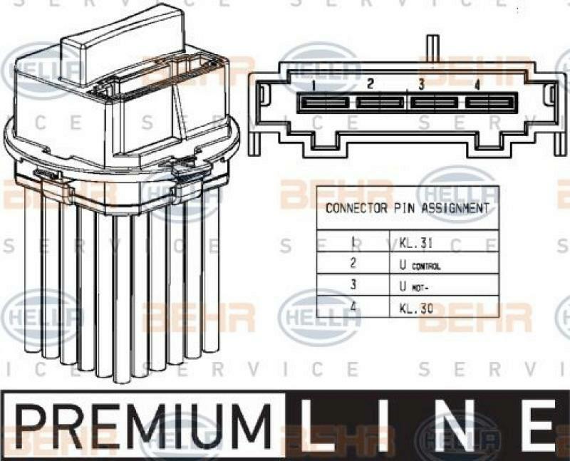 HELLA Regler, Innenraumgebläse BEHR HELLA SERVICE *** PREMIUM LINE ***