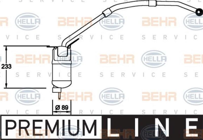 HELLA Trockner, Klimaanlage BEHR HELLA SERVICE *** PREMIUM LINE ***