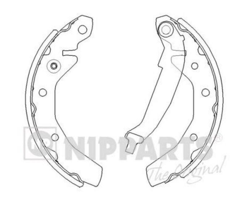 NIPPARTS Brake Shoe Set