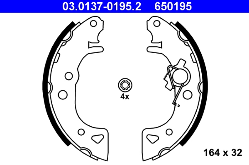 ATE Brake Shoe Set