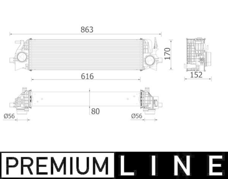 MAHLE Intercooler, charger