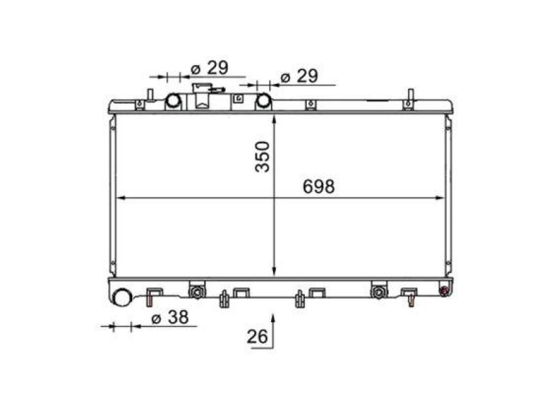 MAHLE K&uuml;hler, Motork&uuml;hlung BEHR CR 1580 000S