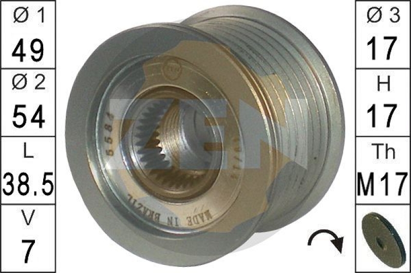 ERA Alternator Freewheel Clutch