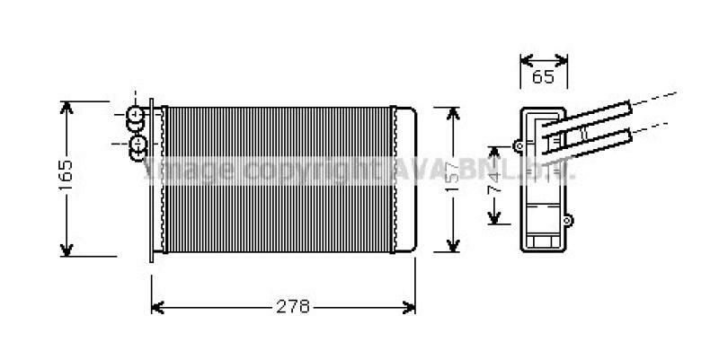 AVA QUALITY COOLING Heat Exchanger, interior heating