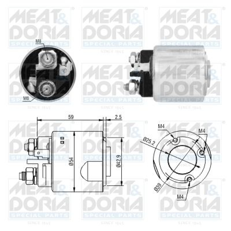 MEAT & DORIA Magnetschalter für Starter / Anlasser