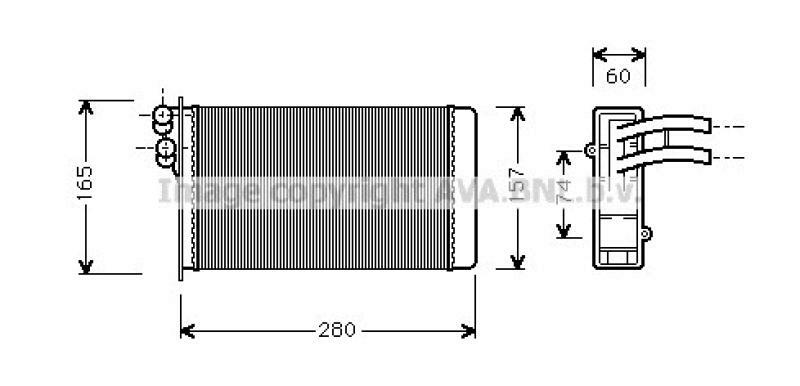 AVA QUALITY COOLING Heat Exchanger, interior heating