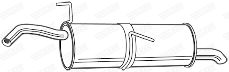 WALKER Endschalld&auml;mpfer 24125