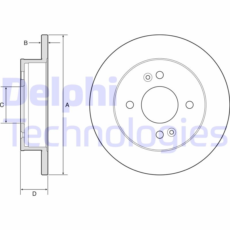 2x DELPHI Bremsscheibe