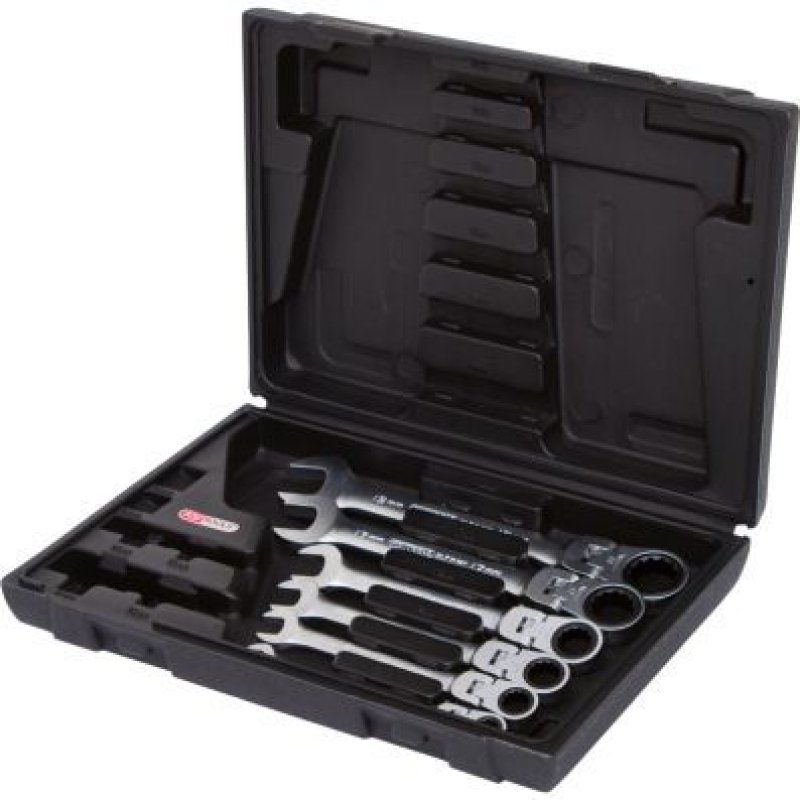 KS TOOLS Ratchet Ring Open-ended Spanner Set