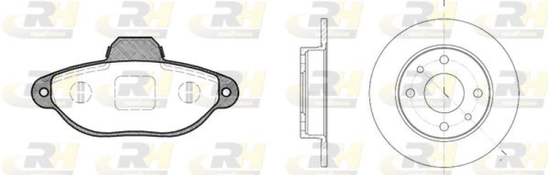 ROADHOUSE Bremsensatz, Scheibenbremse Dual Kit