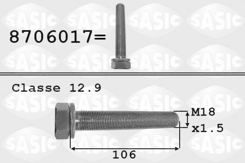 SASIC Pulley Bolt