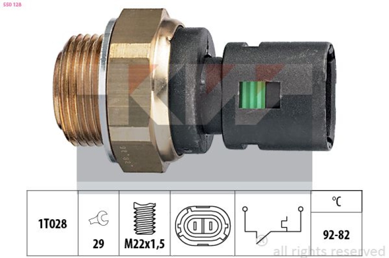 KW Temperaturschalter, Kühlerlüfter Made in Italy - OE Equivalent