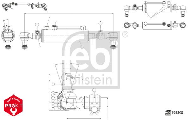 FEBI BILSTEIN Arbeitszylinder, Servolenkung ProKit