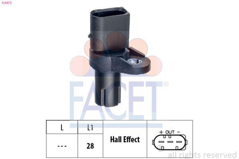 FACET Sensor, crankshaft pulse Made in Italy - OE Equivalent