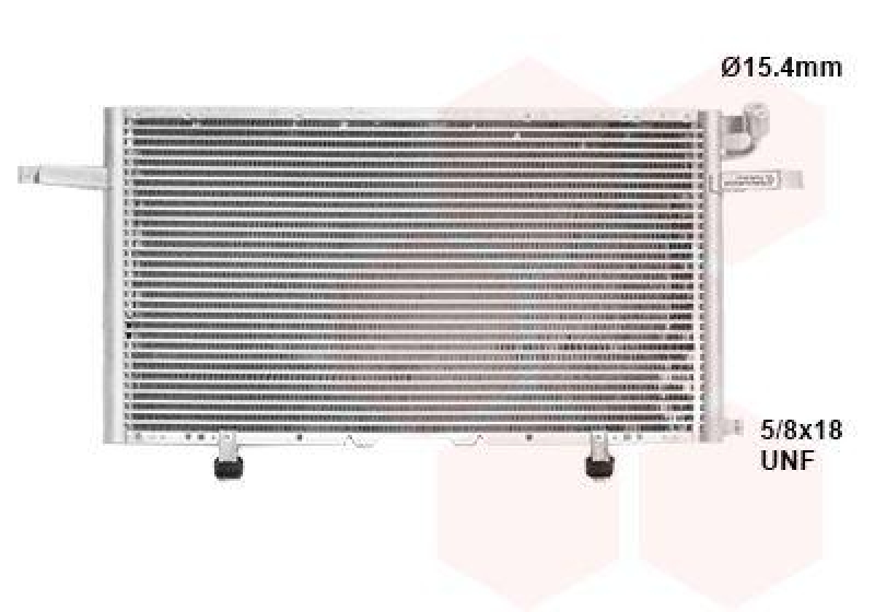 VAN WEZEL Condenser, air conditioning