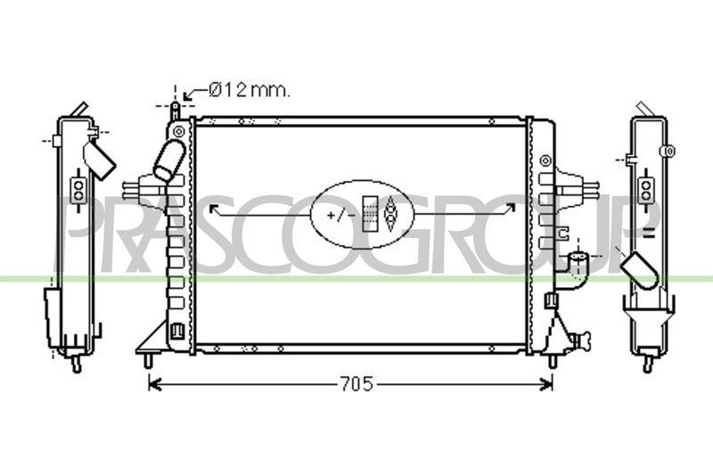 PRASCO Radiator, engine cooling PrascoSelection