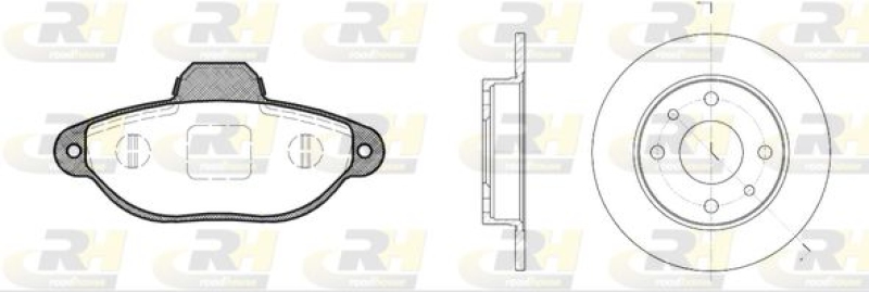 ROADHOUSE Brake Set, disc brake Dual Kit