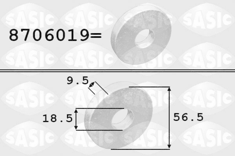 SASIC Washer, crankshaft pulley