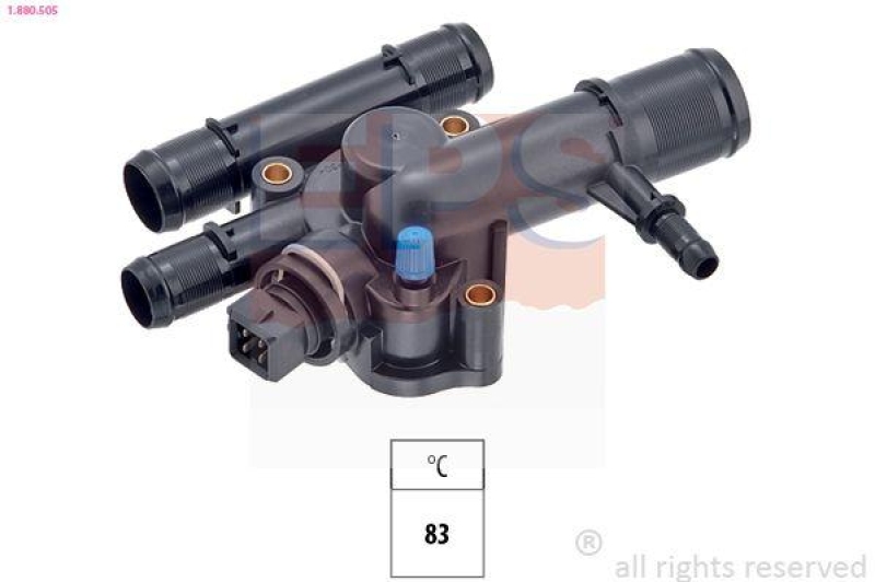 EPS Thermostat für Kühlmittel / Kühlerthermostat Made in Italy - OE Equivalent
