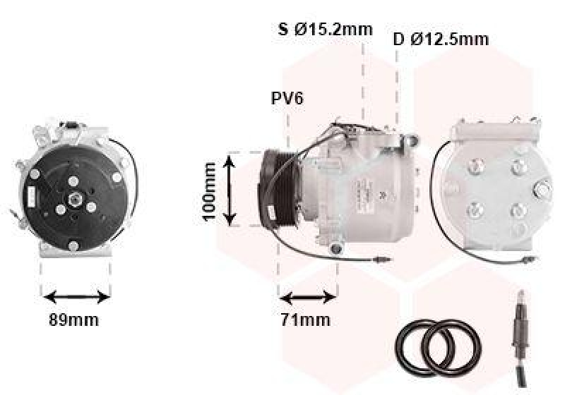 VAN WEZEL Kompressor, Klimaanlage 4700K053