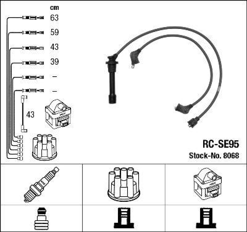 NGK Ignition Cable Kit