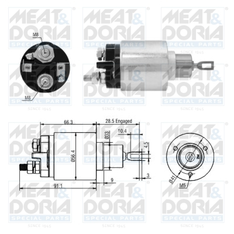 MEAT & DORIA Magnetschalter für Starter / Anlasser