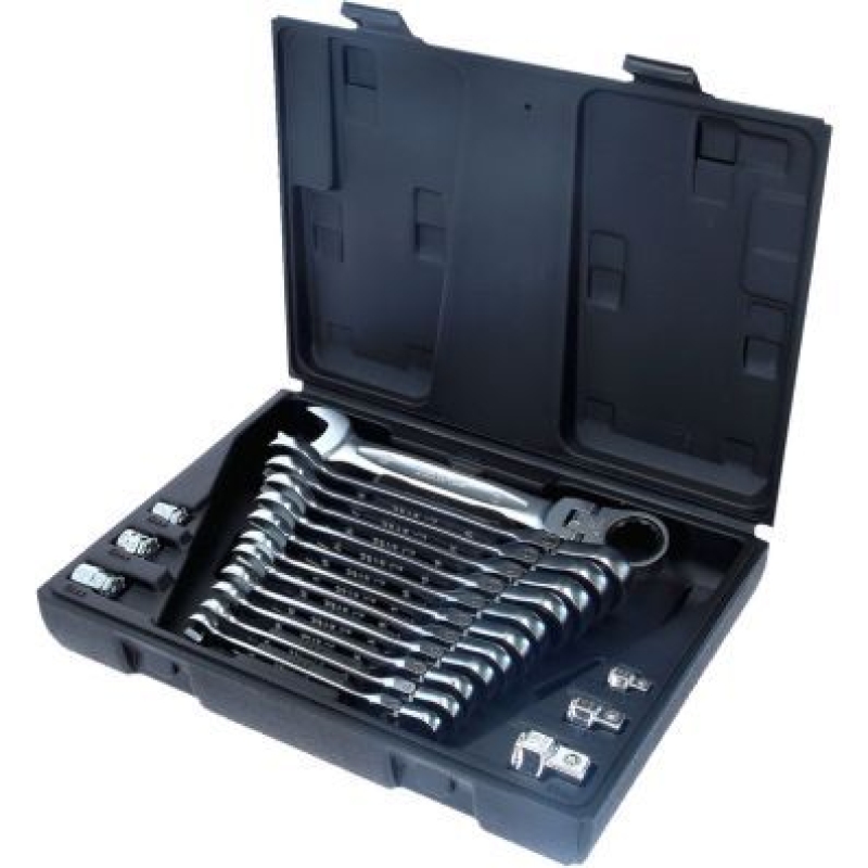 KS TOOLS Ratchet Ring Open-ended Spanner Set