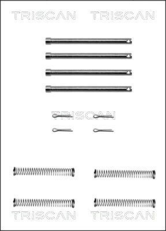 TRISCAN Zubeh&ouml;rsatz, Scheibenbremsbelag 8105 171003