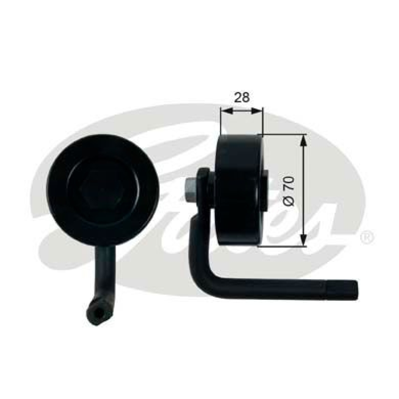 GATES Spannrolle, Keilrippenriemen DriveAlign®