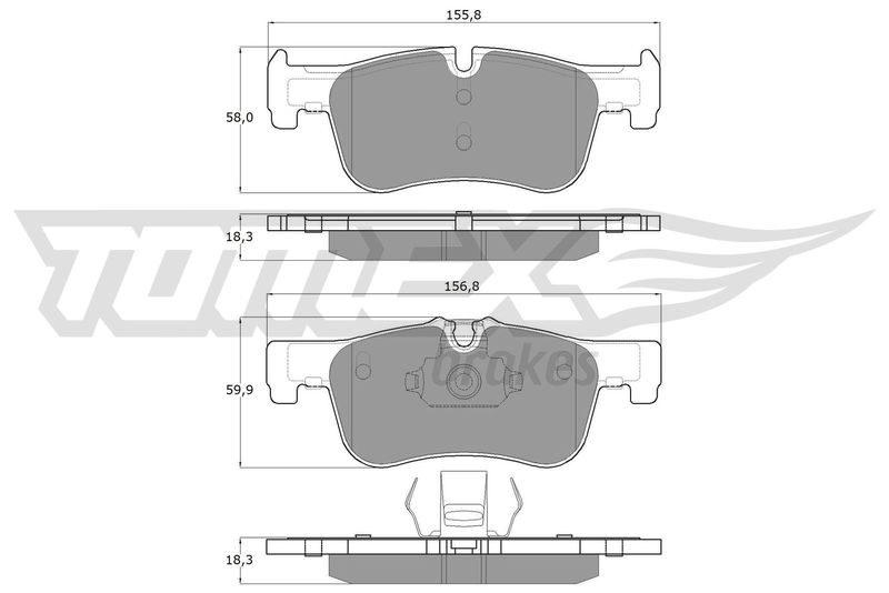 TOMEX Brakes Bremsbelagsatz, Scheibenbremse