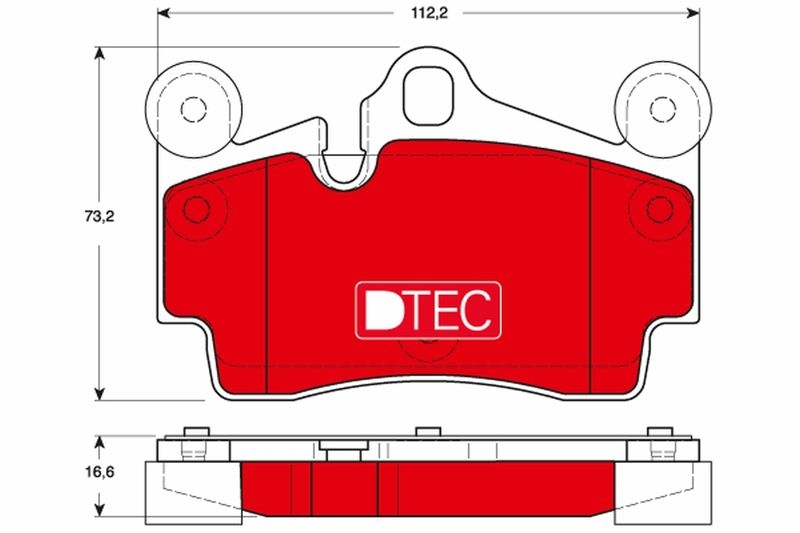 TRW Brake Pad Set, disc brake DTEC COTEC