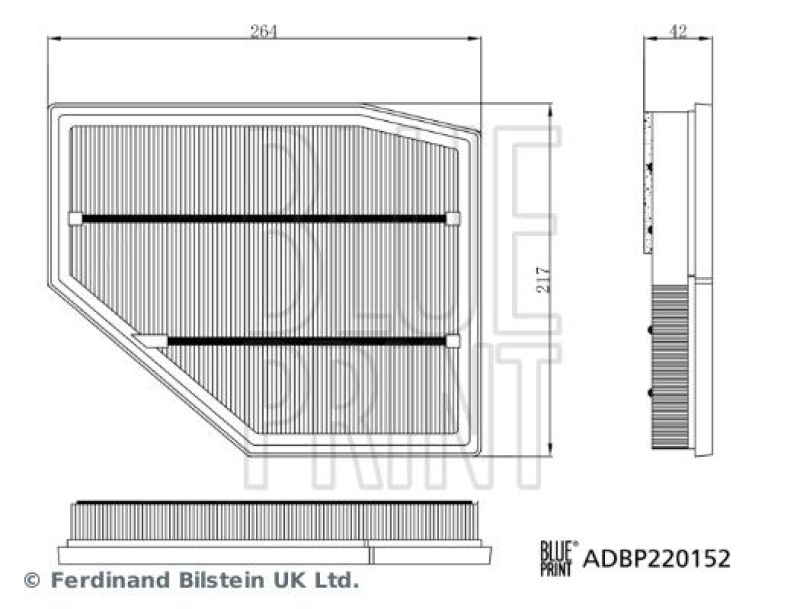 BLUE PRINT Luftfilter ADBP220152