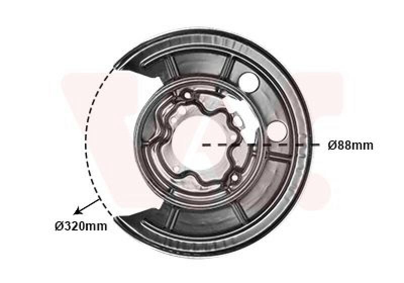 VAN WEZEL Splash Panel, brake disc