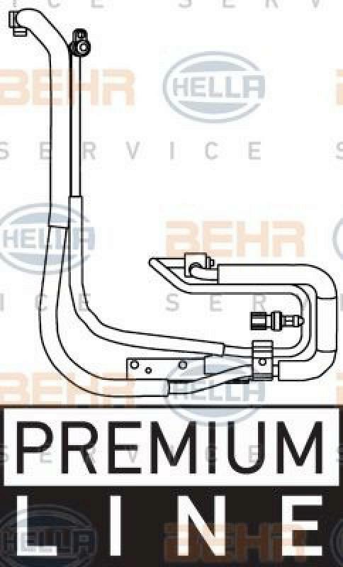 HELLA Hochdruck-/Niederdruckleitung, Klimaanlage BEHR HELLA SERVICE *** PREMIUM LINE ***