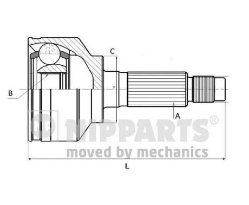 NIPPARTS Gelenksatz, Antriebswelle J2828008