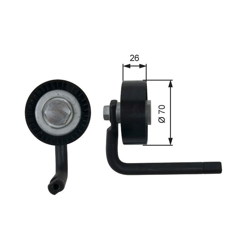 GATES Riemenspanner, Keilrippenriemen DriveAlign&trade; T39202