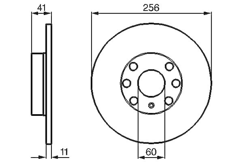 2x BOSCH Bremsscheibe 0 986 478 880