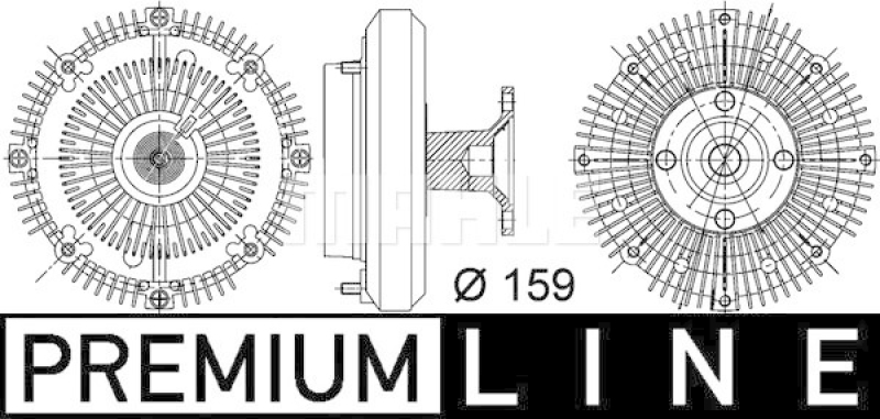 MAHLE Clutch, radiator fan BEHR *** PREMIUM LINE ***