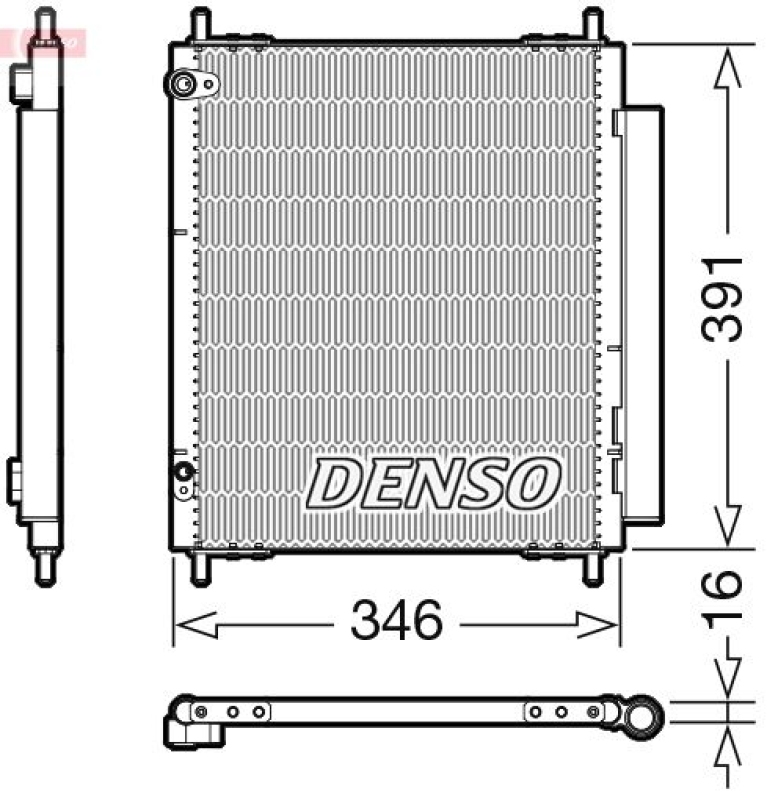 DENSO Kondensator, Klimaanlage