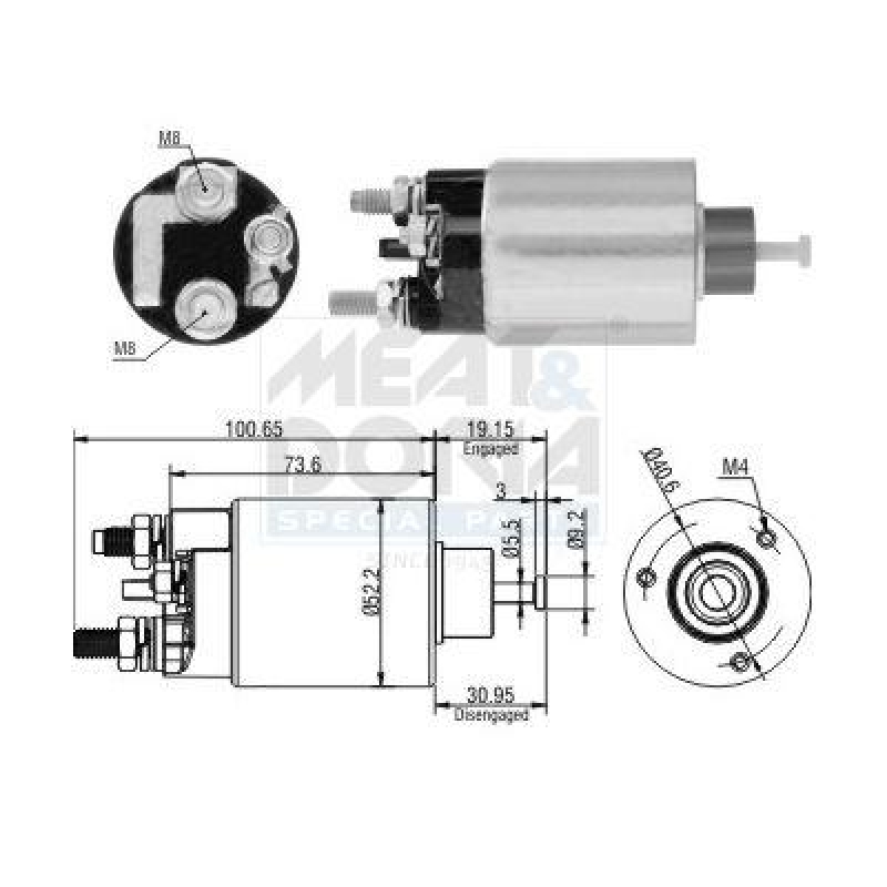 MEAT & DORIA Solenoid Switch, starter