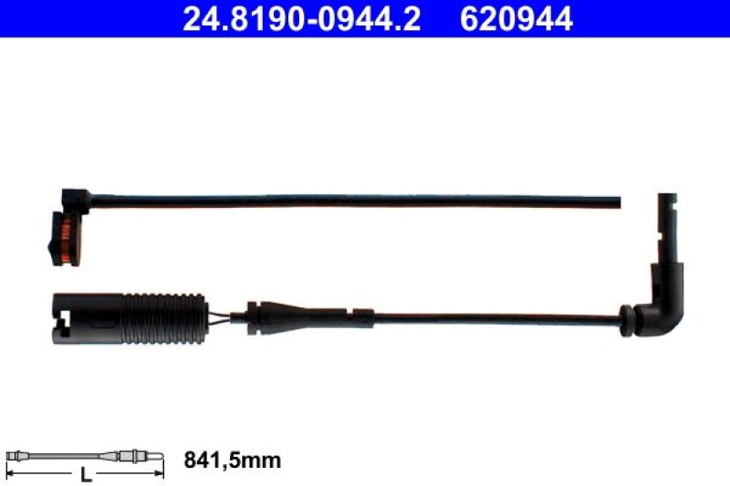 ATE Warning Contact, brake pad wear