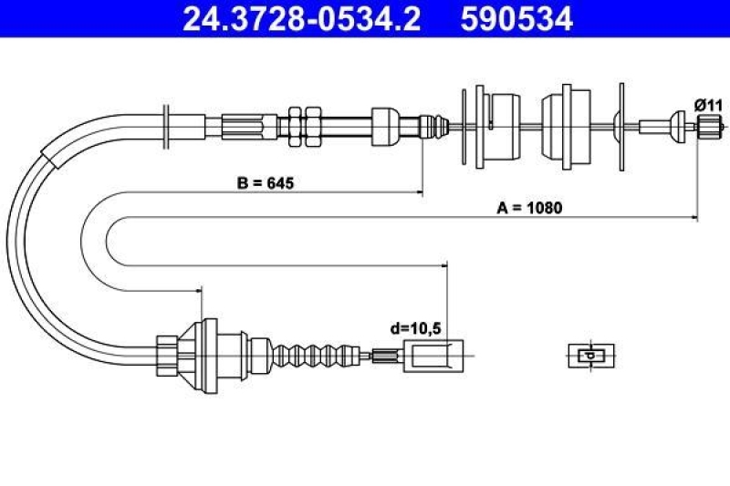ATE Clutch Cable