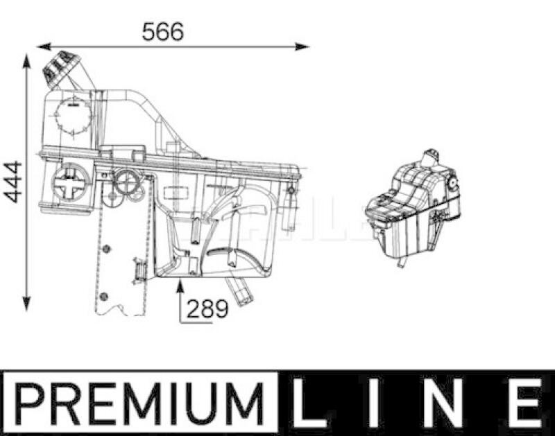 MAHLE Ausgleichsbehälter, Kühlmittel BEHR *** PREMIUM LINE ***