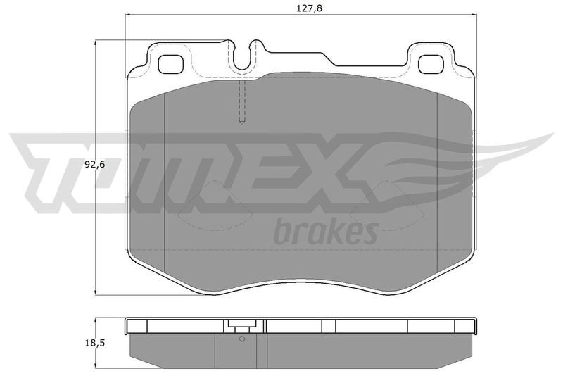 TOMEX Brakes Bremsbelagsatz, Scheibenbremse