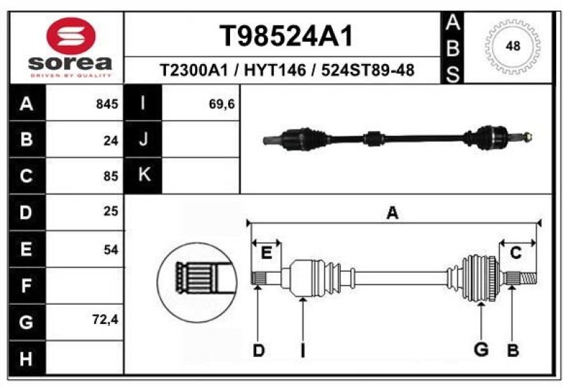 EAI Drive Shaft