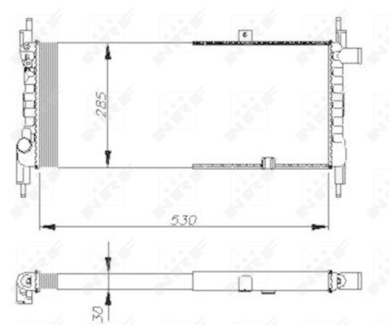 NRF Radiator, engine cooling